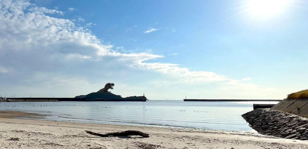 東幡豆海岸からの海