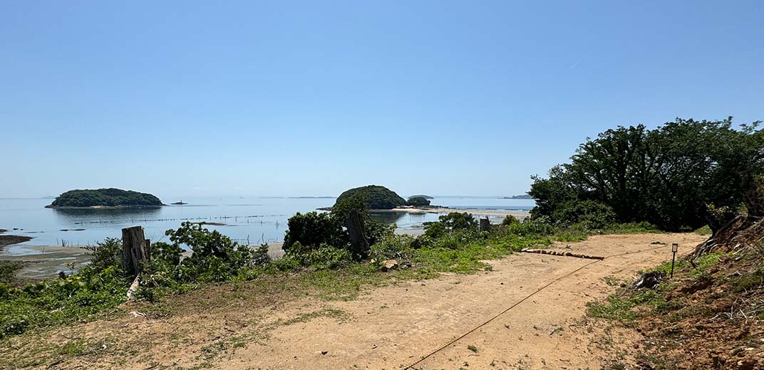 三河湾を一望できる高台サイト