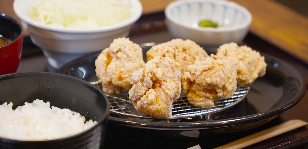 たけ唐定食 5個880円